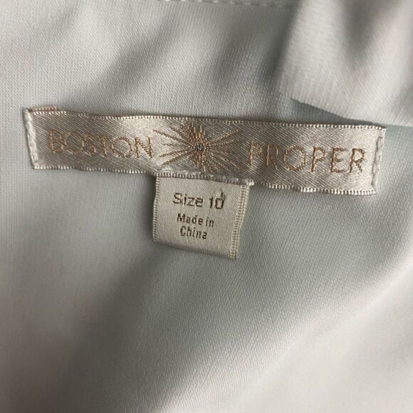 Boston Proper Pale Blue Skater Party Dress - Picture 3 of 5